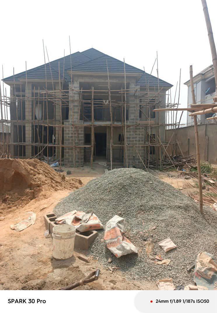Structural Framework with Scaffolding - O.B Real Estate Appraisers